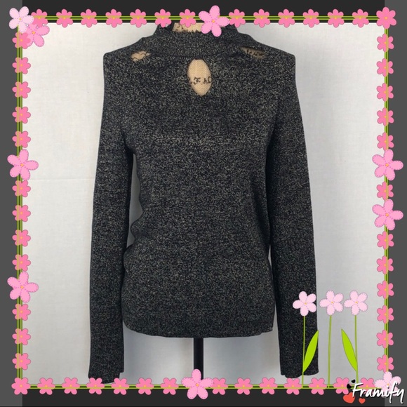 Jones New York Tops - Jones new york women’s Sz L black silver  blouse